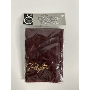 Swanson Christian Products Embroidered Hand Towels - 'Pastor' Small, Burgundy